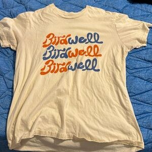 Birdwell men’s t shirt. Size L cream color
